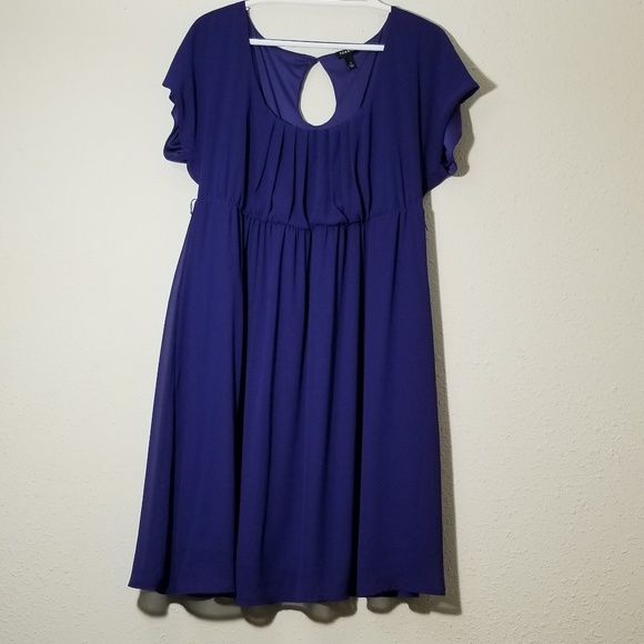Torrid Flutter Chiffon Dress 1X - Picture 1 of 6